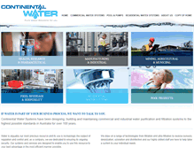 Tablet Screenshot of continentalwater.com.au